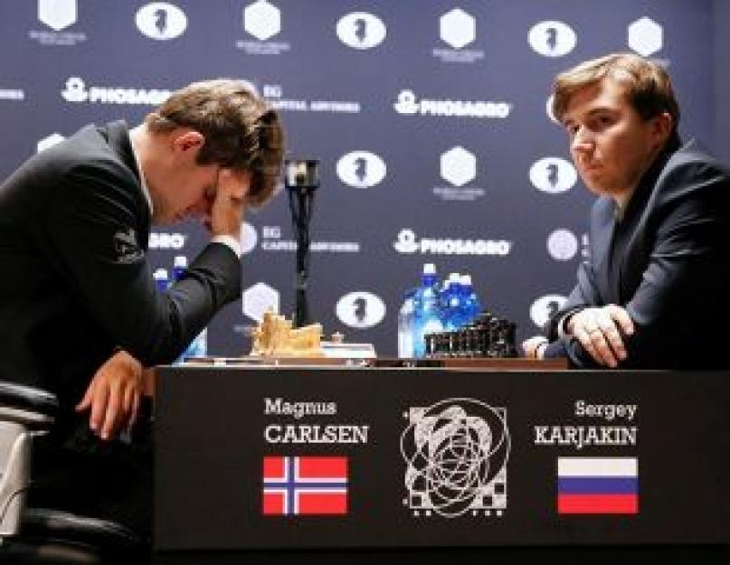 Исход тай-брейка в матче Карлсен — Карякин предсказать невозможно, считают эксперты. Шахматы. Карякин проиграл Карлсену на тай-брейке. Мнения и комментарии В Нью-Йорке завершился тай-брейк матча за мировую шахматную корону. Звание чемпиона планеты сумел о